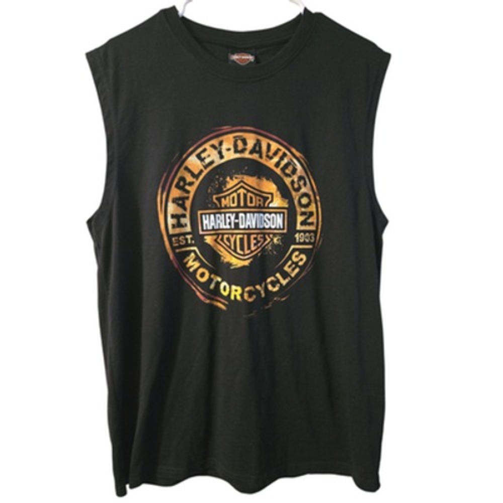 Harley Davidson Texoma TX Mens Logo‎ Shirt Size XL